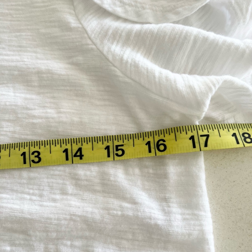 Express Cotton White Split Flutter Ruffle Sleeve … - image 5